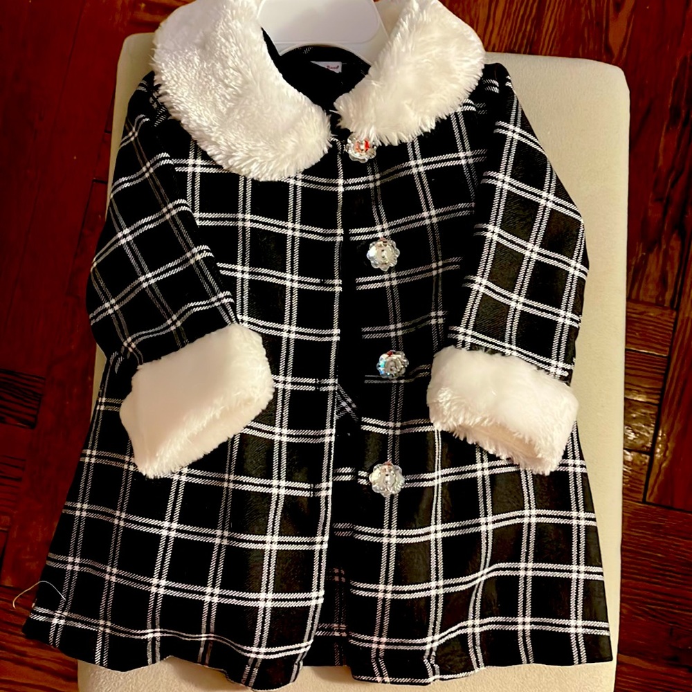 Brand New Plaid Coat and Dress Set